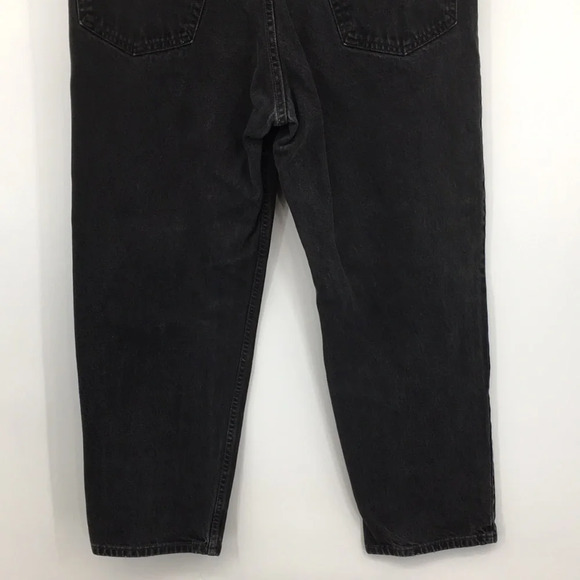 Levis 550 Jeans‎ Mens 40x30 Black Denim Relaxed Fit 100% Cotton Vintage 1999 - Picture 7 of 13